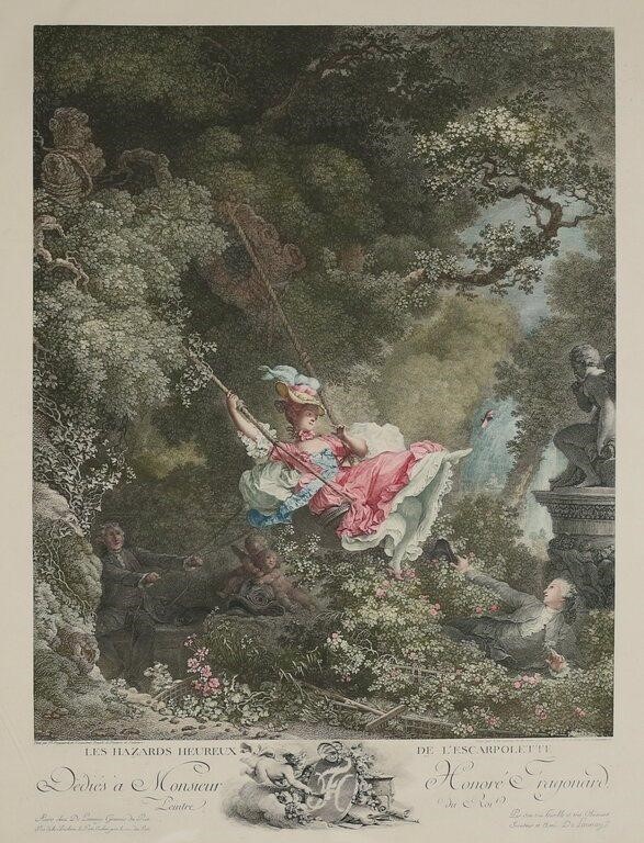 Appraisal: Nicolas de Launay France - after Jean-Honore Fragonard France -