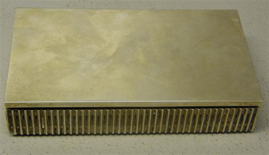 Appraisal: Garrard Co modern silver cigarette box designed by Alex Styles