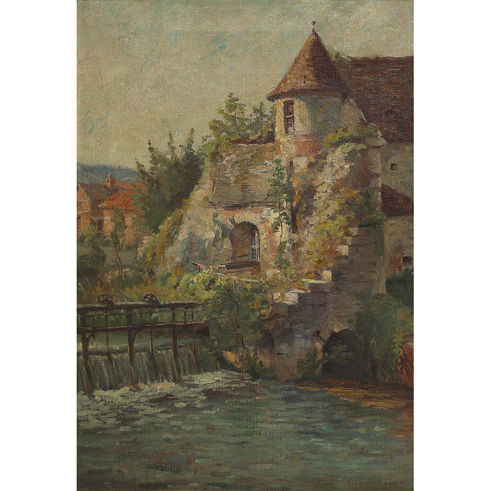 Appraisal: Emma Lampert Cooper American - Mill in France c oil