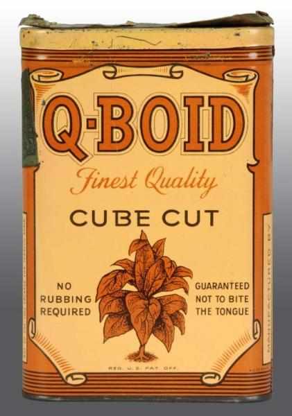 Appraisal: Q-Boid Pocket Tobacco Tin Description Minimal wear throughout and the