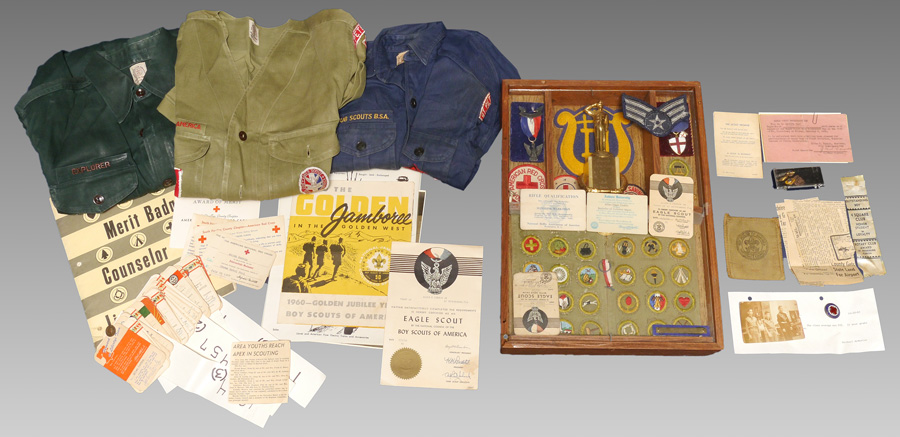 Appraisal: 'S EAGLE SCOUT MEMORABILIA COLLECTION Circa 's Boys Scouts of