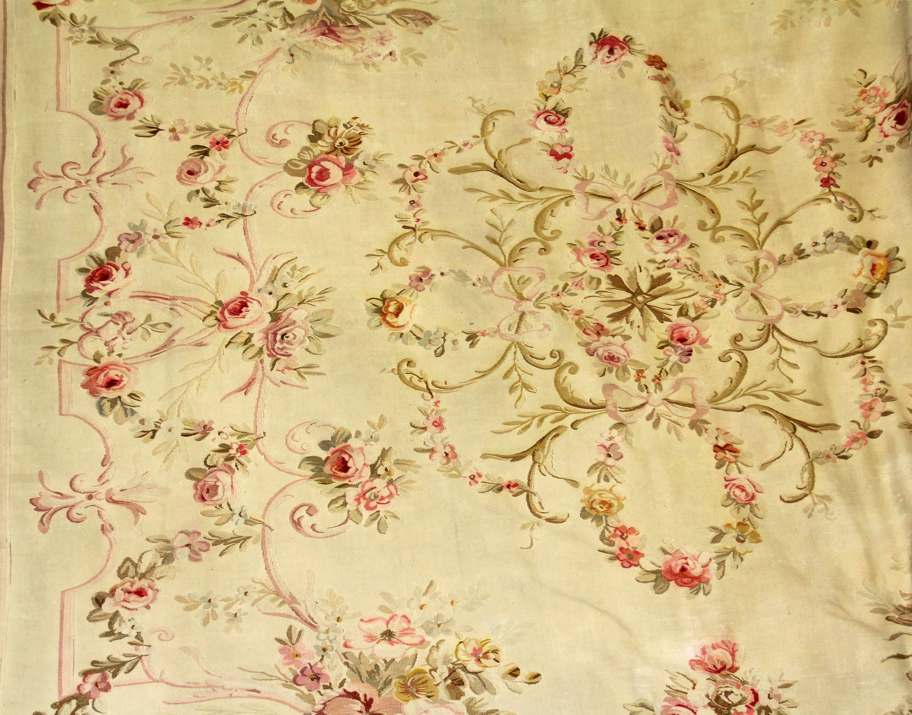 Appraisal: An Aubusson carpet France th centurysize approximately ft in x