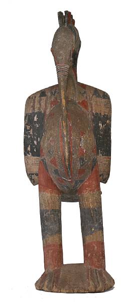 Appraisal: A Senufo painted bird height ft in width in depth