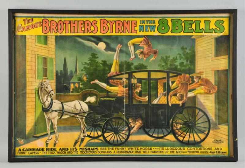 Appraisal: Brothers Byrne Bells Carriage Theater Poster Description Some minor damage