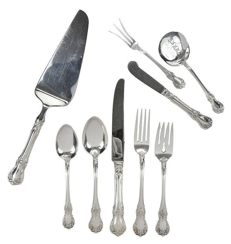 Appraisal: Towle Old Master Sterling Flatware Pieces American th century including