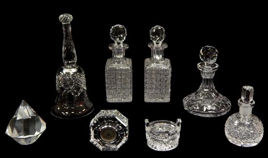 Appraisal: th C cut glass including Waterford and Cavan eight pieces