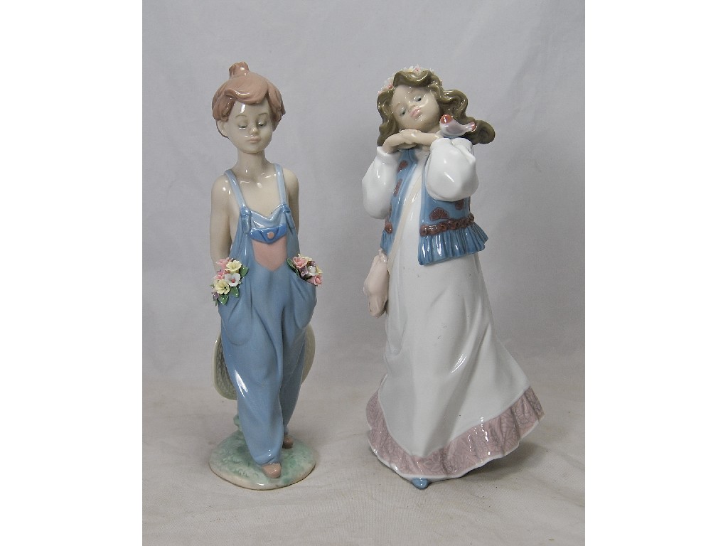 Appraisal: Two Lladro figures 'Pocket full of Wishes' no and 'Dreams