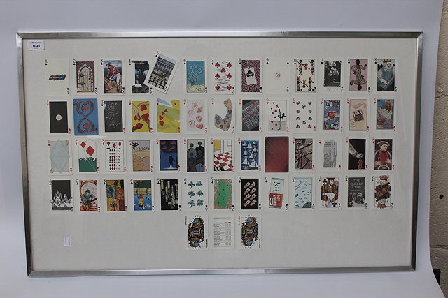 Appraisal: A LIMITED EDITION SET OF PLAYING CARDS DESIGNED by the