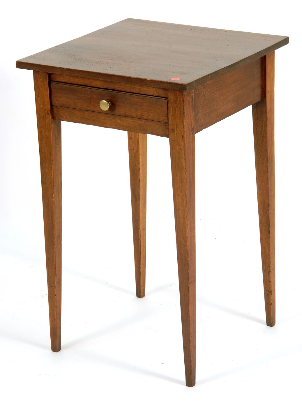 Appraisal: ANTIQUE HEPPLEWHITE ONE-DRAWER STAND Circa In walnut with splayed square