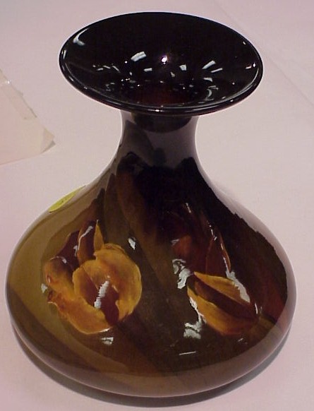 Appraisal: Rookwood standard glaze vase with tulips shape size E star-shaped