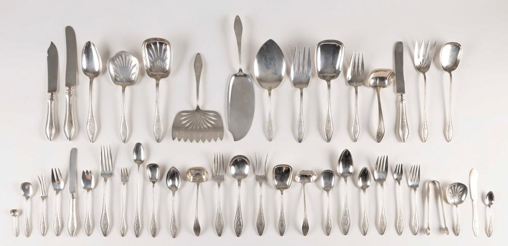 Appraisal: TOWLE MARY CHILTON ENGRAVED NO STERLING SILVER FLATWARE SERVICE APPROX