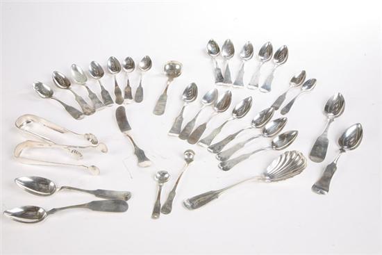 Appraisal: THIRTY-ONE PIECES OF SILVER FLATWARE Mostly American some Ohio th