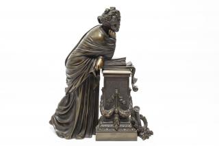 Appraisal: Neoclassical Bronzed Figure of Woman ca th century-style English Romantic