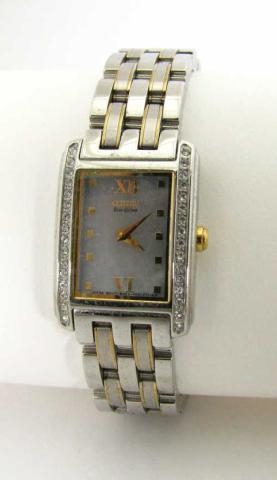 Appraisal: Citizen Eco Drive lady's stainless and gold vermeil wristwatch with