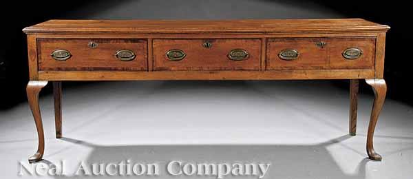 Appraisal: A George III Inlaid Oak Welsh Dresser late th c