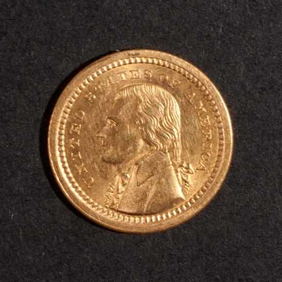 Appraisal: United States Louisiana Purchase Exhibition gold dollar Jefferson obverse MS-