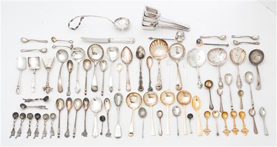 Appraisal: Sale Lot A Group of Silver and Silver-plate Spoons comprising