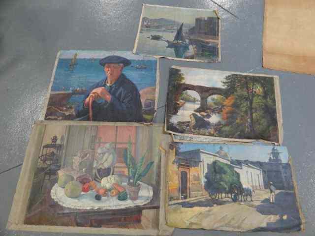 Appraisal: NEWMAN Joseph Oils on Canvas Unsigned with estate stamp verso