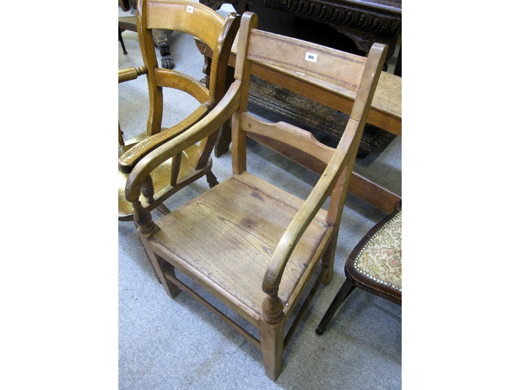 Appraisal: Kitchen elbow chair