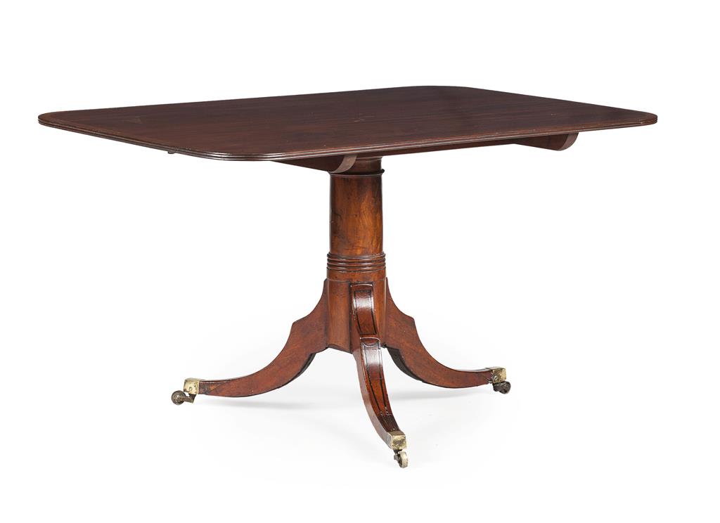 Appraisal: GEORGE IV MAHOGANY AND CROSS BANDED SNAP TOP SUPPER TABLE