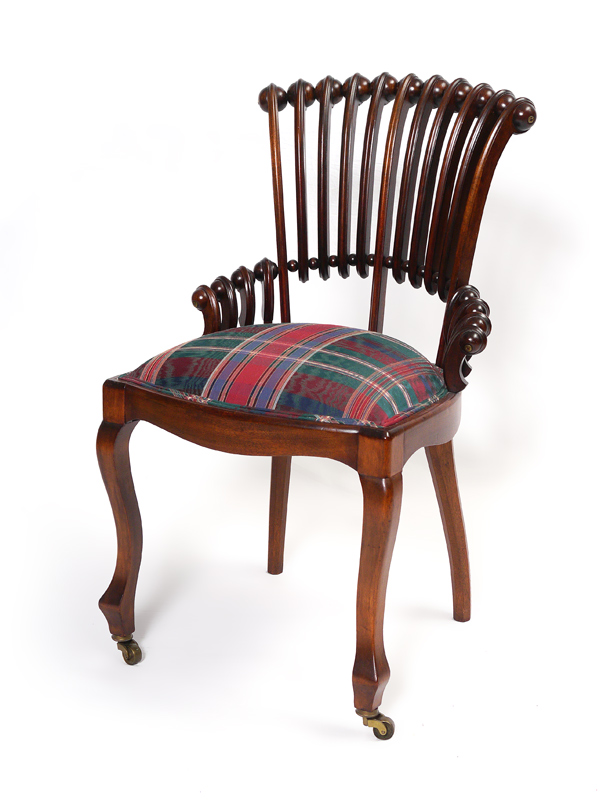 Appraisal: FANCY PERIOD HUNZINGER STYLE SIDE CHAIR Side chair having an