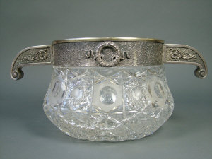 Appraisal: A th century Russian style Continental white metal mounted cut