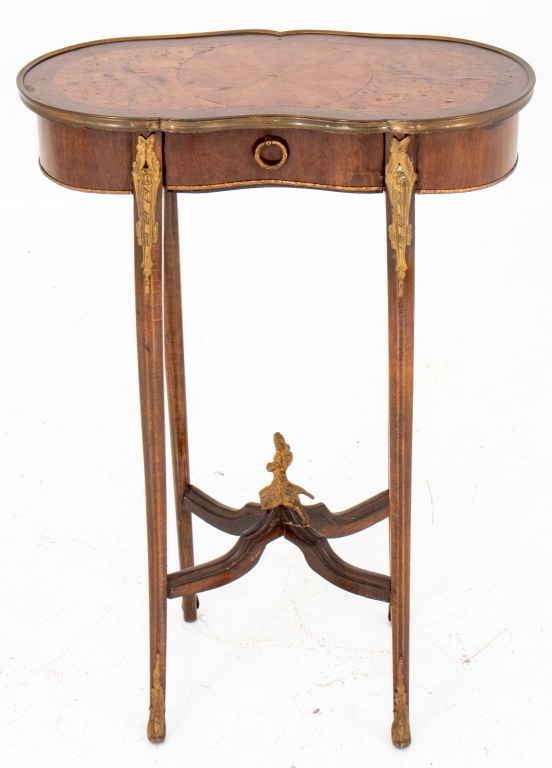 Appraisal: LOUIS XV STYLE TABLE A ROGNON SIDE TABLE Louis XV