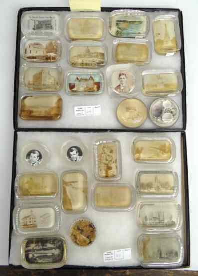 Appraisal: Collection th th c paperweights mostly photo examples including Westminster