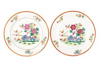 Appraisal: Pair Port Royal Italy Floral Motif Plates Port Royal Italian