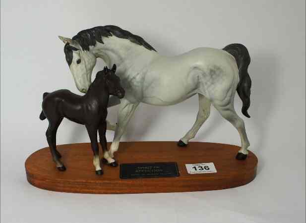 Appraisal: Beswick Connoiseur Spirit of Affection Grey Mare and Black Foal