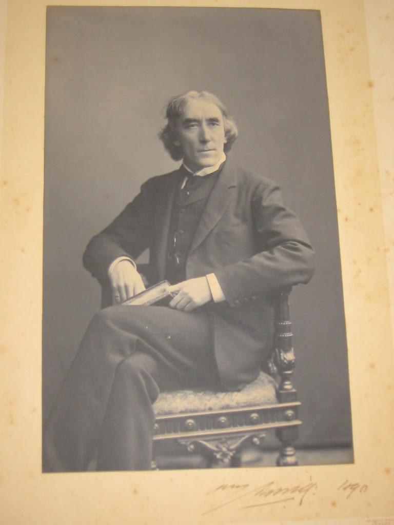 Appraisal: A photograph of Henry Irving seated by Walery London signed