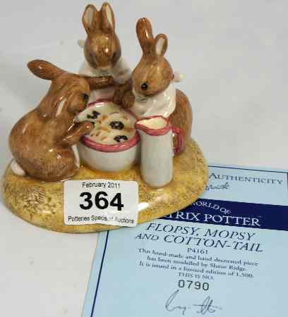 Appraisal: Beswick rare Beatrix Potter Tableau Flopsy Mopsy and Cottontail limited