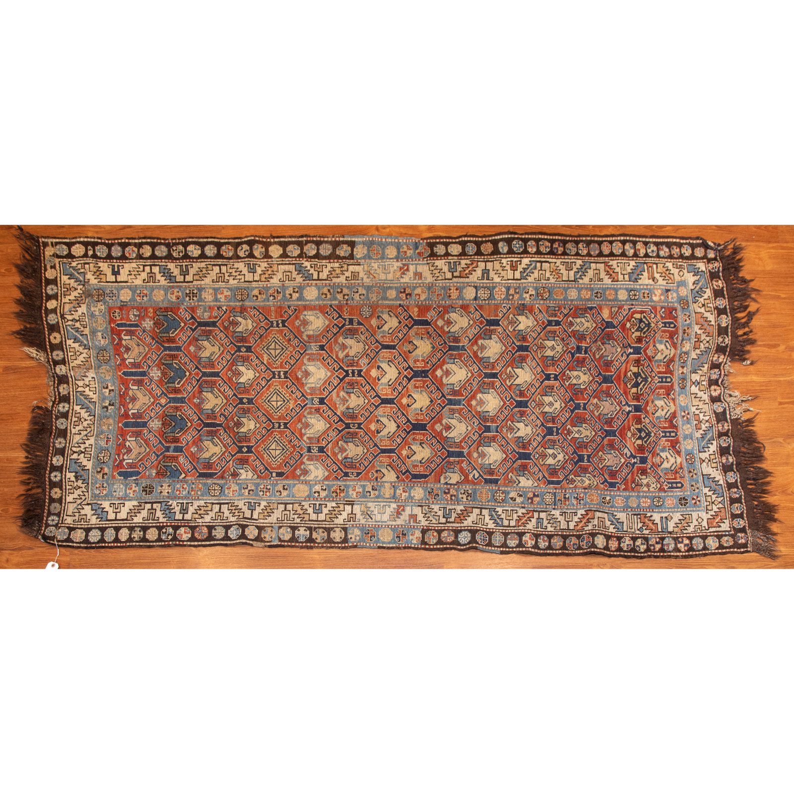 Appraisal: ANTIQUE SOUMAK RUG CAUCASUS X First quarter- th century hand-woven