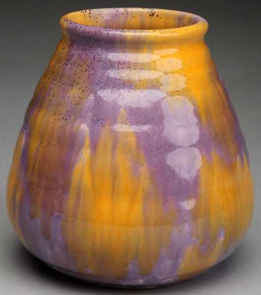 Appraisal: Roseville Imperial II Bulbous Vase Shape - Beautiful purple over