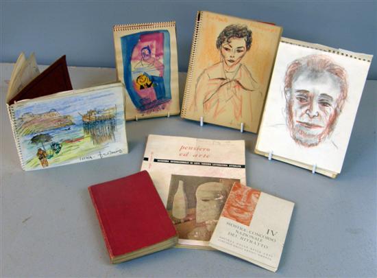 Appraisal: Four travelling Sketchbooks by Franca Corcos various subjects