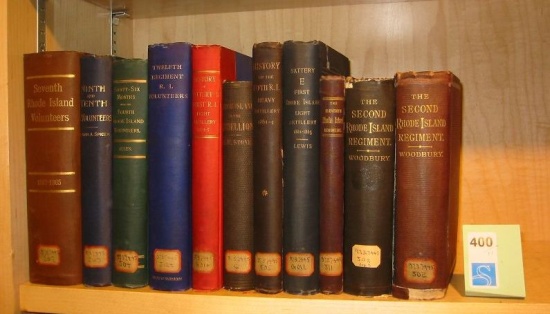 Appraisal: RHODE ISLAND Group of volumes relating to Rhode Island in