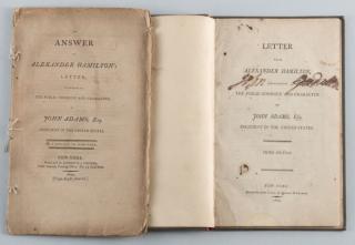 Appraisal: Pamphlets Alexander Hamilton and John Adams Two Early American Imprints