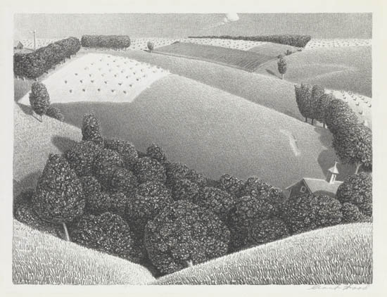 Appraisal: GRANT WOOD July th Lithograph x mm x inches full