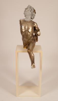 Appraisal: A contemporary plaster sculpture of a Classical figure partially gilt