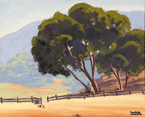 Appraisal: Sam Hyde Harris American - California landscape stamped 'Sam Hyde