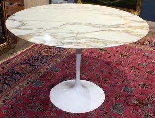 Appraisal: Eero Saarinen for Knoll attributed Tulip table Eero Saarinen for