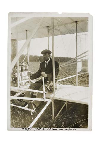 Appraisal: AVIATION Wilbur Wright Pret a porter au signal Silver print