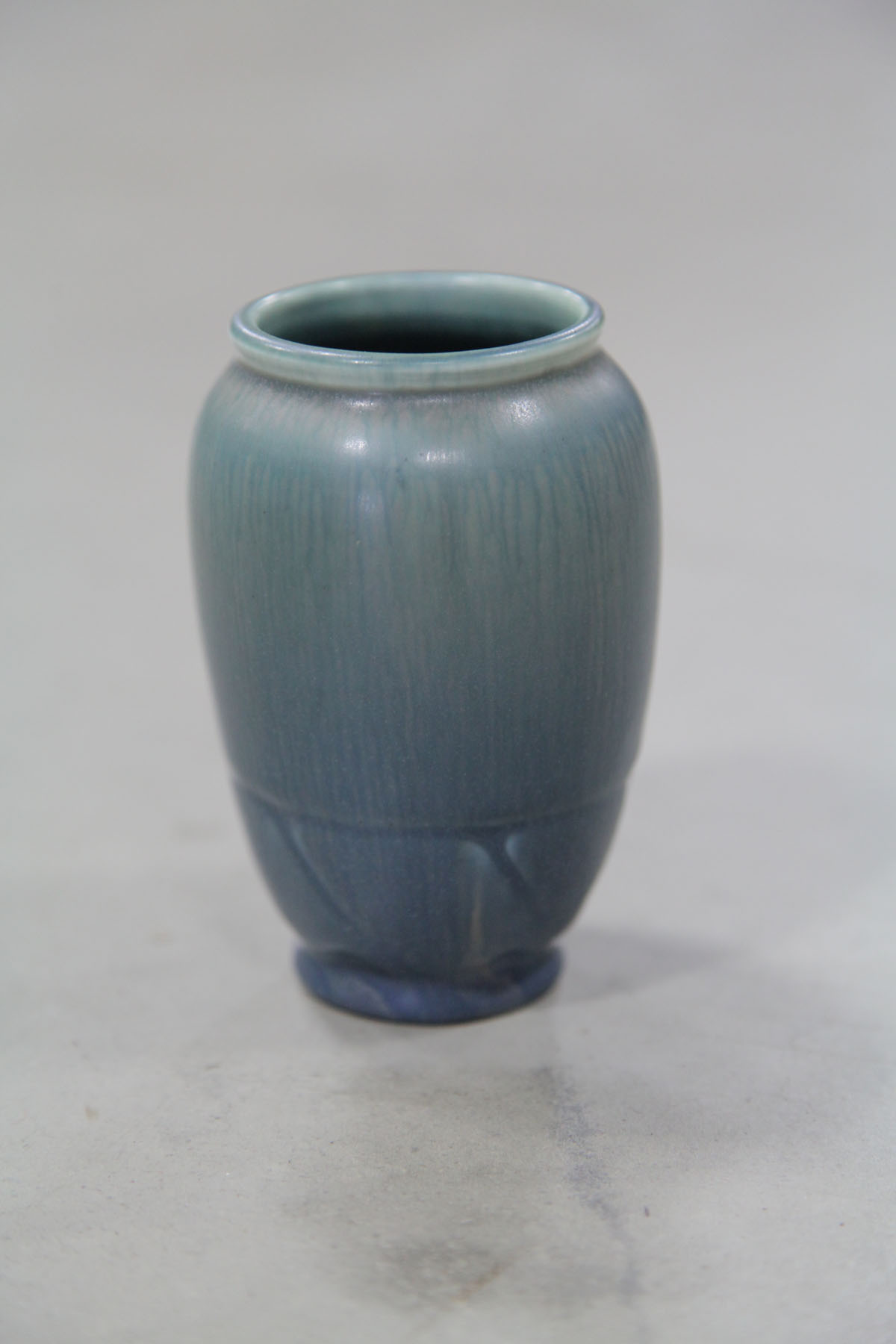 Appraisal: ROOKWOOD VASE Ohio Matte glaze vase in dark blue with