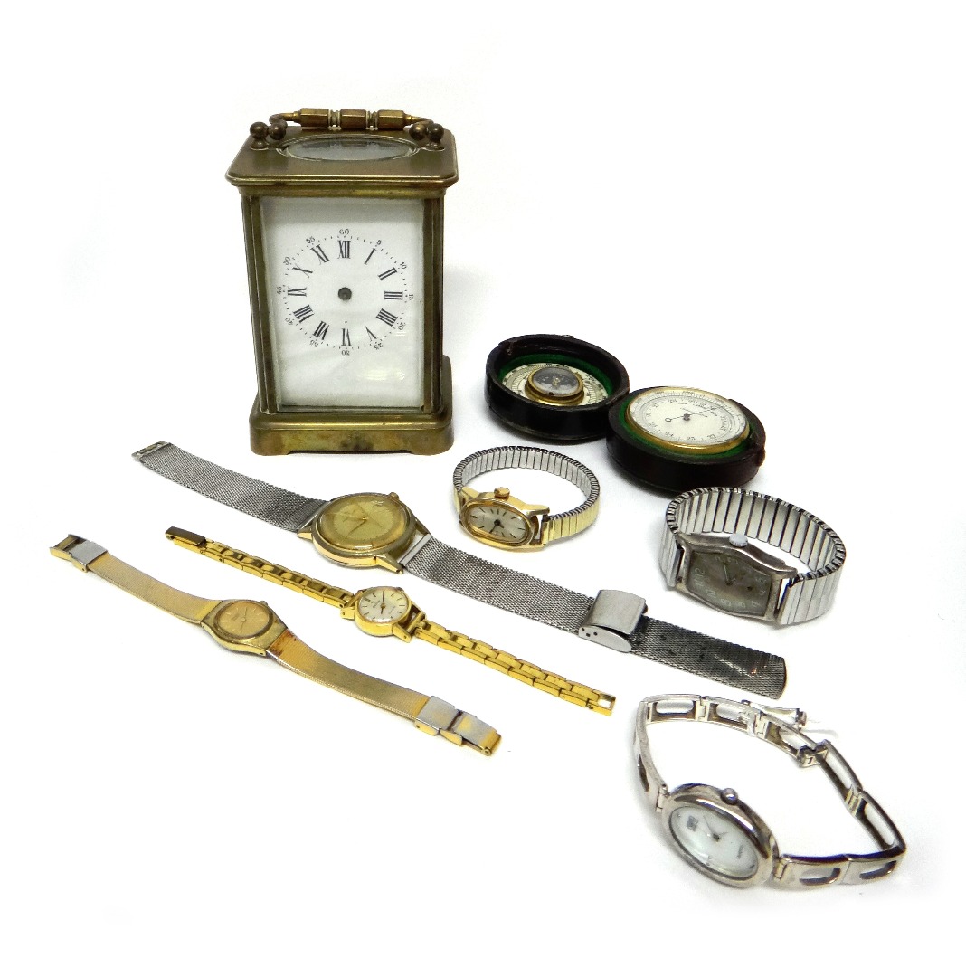 Appraisal: A gentleman's gilt metal and steel cased Eterna-Matic wristwatch the