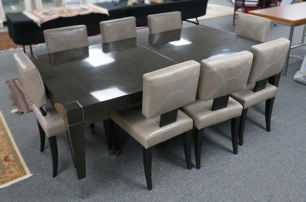 Appraisal: Large custom On Point dining table by designer J Robert