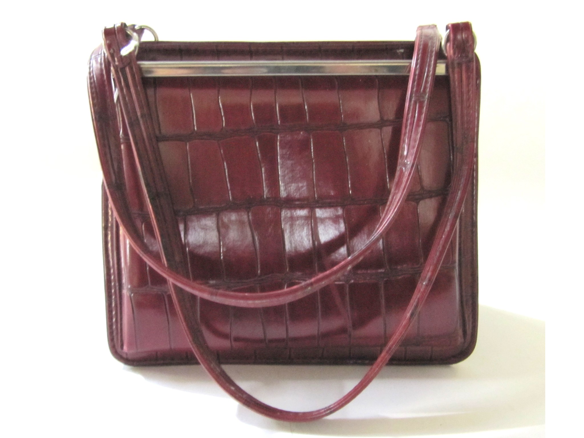 Appraisal: A faux animal skin handbag