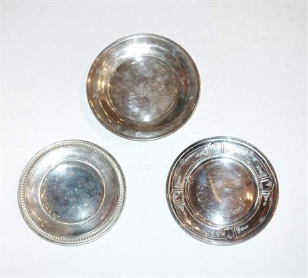 Appraisal: Group of Twelve Sterling Silver Bread Plates Estimate -