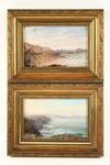 Appraisal: PAIR MINIATURE OOB's - Views of the Cornish Coast ca