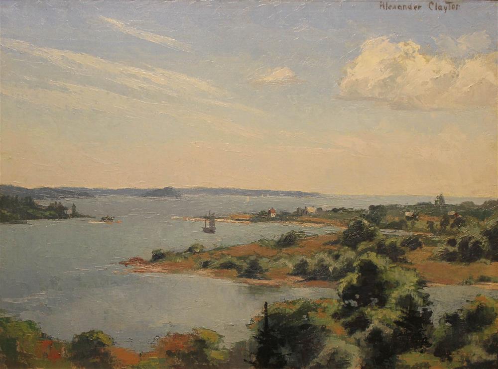 Appraisal: ALEXANDER CLAYTON AMERICAN - VIEW OF THE CHESAPEAKE BAY Oil