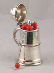 Appraisal: A set of six cocktail sticks with cherry finials the